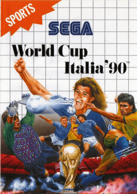 World Cup Italia 90 box art for Sega Master System